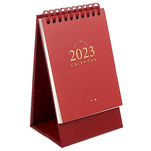HAPINARY 2023 Handgerissener Tischkalender Zeitplankalender Minikalender Mini Tischkalender Stehkalender Kleiner Tischkalender Bürokalender Kleiner Kalender Desktop Kalender von HAPINARY