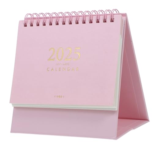 HAPINARY 2025 Ästhetischer Kalender Ästhetischer Bürodekorkalender Tischkalender Kleiner Klappkalender Tagesplaner Tischkalender Schreibtisch Ästhetischer Desktopkalender Tischkalender von HAPINARY