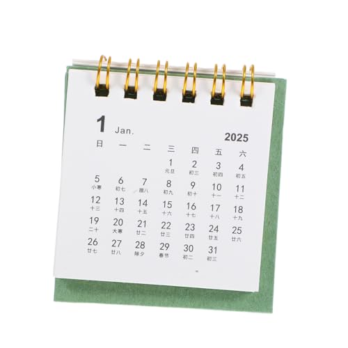 HAPINARY 2025 Kleiner Tischkalender Tischkalender Kleiner Mini Kalender Klappkalender Tischkalender Mini Tischkalender Täglicher Gebrauch Monatskalender Dekorativer Tischkalender von HAPINARY