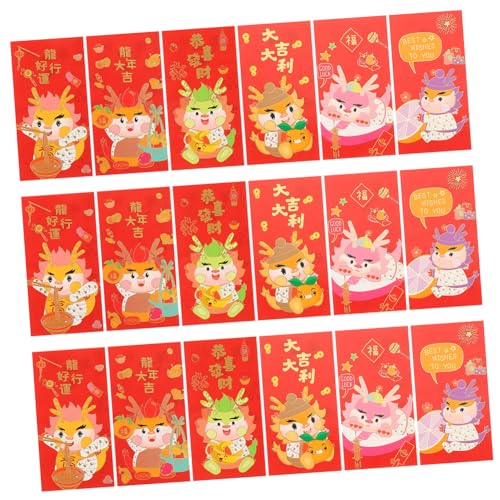 HAPINARY 24 Stück Rote Umschläge Zum Jahr Des Drachen, Geldumschläge Zum Chinesischen Neujahr, Chinesische Glücksgeldbeutel, Geldtaschen Zum Chinesischen Neujahr, Rote Glücksgeldpakete, HAPINARY 24 Stück Rote Umschläge Zum Jahr Des Drachen, Geldumschläge Zum Chinesischen Neujahr, Chinesische Glücksgeldbeutel, Geldtaschen Zum Chinesischen Neujahr, Rote Glücksgeldpakete, von HAPINARY