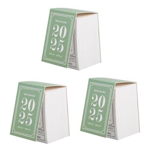 HAPINARY 3 Stück 1 Mini Kalender, Kleiner Vintage Kalender, Kreativer Kalender, Heimdekorationskalender, Bürokalender, 2025, Tischkalender, Zerreißbarer Kalender, Heim Tischkalender, HAPINARY 3 Stück 1 Mini Kalender, Kleiner Vintage Kalender, Kreativer Kalender, Heimdekorationskalender, Bürokalender, 2025, Tischkalender, Zerreißbarer Kalender, Heim Tischkalender, von HAPINARY