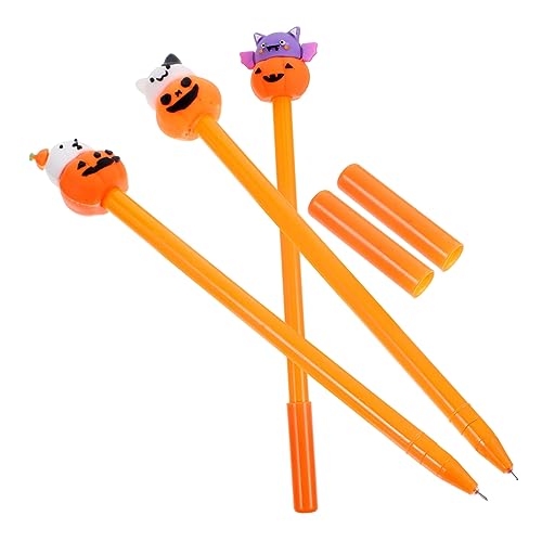 HAPINARY 3 Stück Kürbis Gelstifte, Schreibstifte, Halloween Stift, Süße Signatur Stifte, Kürbis Stifte Für Halloween, Neuartige Stifte, Süße Stifte, Kürbis Dekoration, Halloween HAPINARY 3 Stück Kürbis Gelstifte, Schreibstifte, Halloween Stift, Süße Signatur Stifte, Kürbis Stifte Für Halloween, Neuartige Stifte, Süße Stifte, Kürbis Dekoration, Halloween von HAPINARY
