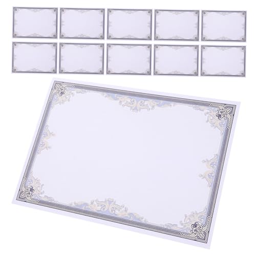HAPINARY 50 Blatt Papier Für Ehrenurkunden, Bedruckbare Urkunden, Ehrenurkunden, Blanko Papier, Zertifikate, Blanko Urkunden, Druck Und Schreibpapier, Bedrucktes Papier von HAPINARY