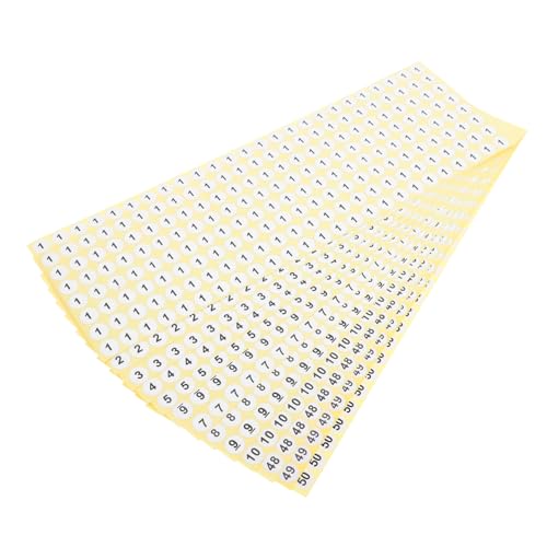 HAPINARY Mehrzweck-nummernaufkleber-Etiketten 50 Blatt Runde Digitale Aufkleber Für Planer Kleidung von HAPINARY