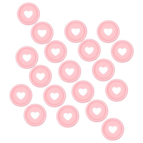 HAPINARY 50 Stück Love Mushroom Hole Binding Buckle Notebook Heart Discs Binder Discs DIY Binder Buckles Loseblatt Erweiterungsscheibe Loseblatt Notizbuch Bindescheiben Bürobedarf von HAPINARY