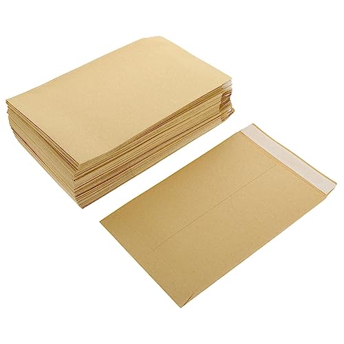HAPINARY 60 Stück Selbstklebende Umschläge, Aufbewahrungstaschen Für Studenten, Tragbare Kraftpapierumschläge, Multifunktionsumschläge, Budgetumschläge, Leere Umschläge, Budgetumschläge, von HAPINARY