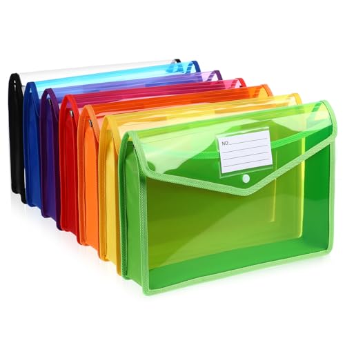 HAPINARY 7 Stück Plastiktüte Knopfschnalle Aktentasche mit Knopf transparente Taste transparente Schreibwarentasche ordner Dokumentenumschläge aus Kunststoff Dateiumschläge mit Snaptaste pp HAPINARY 7 Stück Plastiktüte Knopfschnalle Aktentasche mit Knopf transparente Taste transparente Schreibwarentasche ordner Dokumentenumschläge aus Kunststoff Dateiumschläge mit Snaptaste pp von HAPINARY