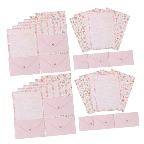 HAPINARY Briefpapier-Umschlag-Set mit Tiermotiv 4 Stück Briefpapier-Set A5 dekoratives Papier Briefpapier von HAPINARY