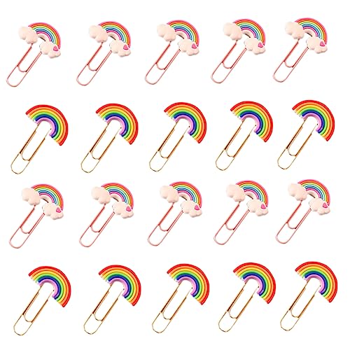 HAPINARY Büroklammern in Pastellfarben Große Büroklammern in Regenbogenform Bürobedarf 20 Stück HAPINARY Büroklammern in Pastellfarben Große Büroklammern in Regenbogenform Bürobedarf 20 Stück von HAPINARY