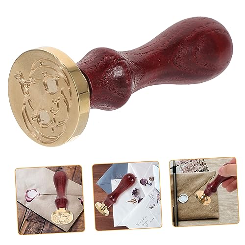HAPINARY Wachssiegel Kupferkopf Benutzerdefiniertes Wachssiegel Vintage Wachssiegelstempel Metallstempel Wachsstäbe Für Buchstaben Lacksiegelstempel Siegelwachs Kupferkopf Siegelstempel von HAPINARY