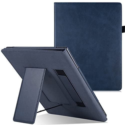 HAPPYA Premium-PU-Lederhülle für Remarkable 2 Paper Tablet 10,3 Zoll 2020, Folio-Hülle mit Ständer/Handschlaufe für Remarkable 2 (Color : Navy Blue, Size : for Remarkable 2) von HAPPYA