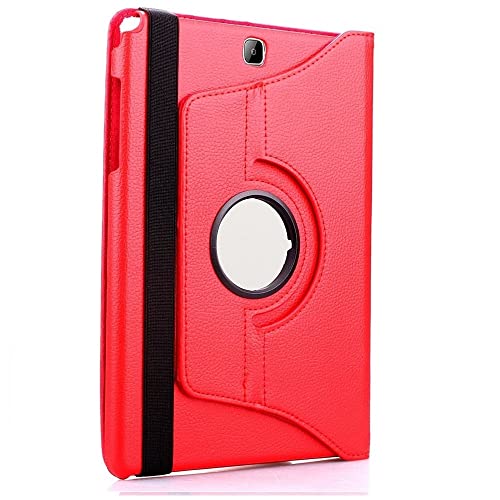 Hülle für Samsung Galaxy Tab Note Pro 12.2 Zoll P900 P901 P905 T900 Tablet Hülle 360 Drehbare Halterung Flip Stand Leder Hülle (Color : for 360 Red) von HAPPYA