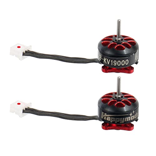 Happymodel Mobula6 HD Motor EX0802 14000KV/19000KV/25000KV 1-2S bürstenloser Motor für 1,0 mm RC FPV Racing Freestyle Mobula6 HD Tinywhoop Drohnen (CW 19000KV) 2 Stück von HAPPYMODEL