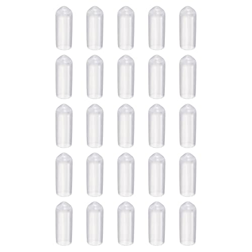 HARFINGTON Runde Gummi-Endkappen, 6,5 mm, ID-Bolzenabdeckungen, Kappen aus Vinyl, Gummi, flexible Schraubgewindeschutz für Metallrohr-Stangenschrauben, durchscheinend, 100 Stück HARFINGTON Runde Gummi-Endkappen, 6,5 mm, ID-Bolzenabdeckungen, Kappen aus Vinyl, Gummi, flexible Schraubgewindeschutz für Metallrohr-Stangenschrauben, durchscheinend, 100 Stück von HARFINGTON