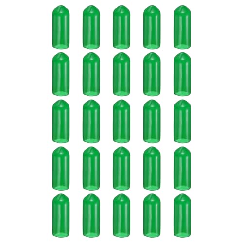 HARFINGTON Runde Gummi-Endkappen, 7 mm, ID-Bolzenabdeckungen, Kappen aus Vinyl, Gummi, flexibler Schraubgewindeschutz für Metallrohr-Stangenschrauben, Hellgrün, 100 Stück HARFINGTON Runde Gummi-Endkappen, 7 mm, ID-Bolzenabdeckungen, Kappen aus Vinyl, Gummi, flexibler Schraubgewindeschutz für Metallrohr-Stangenschrauben, Hellgrün, 100 Stück von HARFINGTON