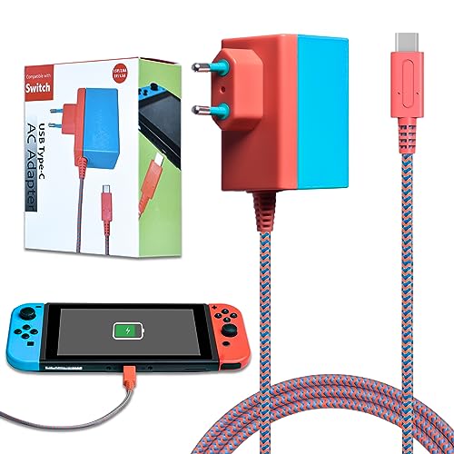 Ladegerät für Switch Console Netzteil Ladekabel Unterstützt TV-Modus Schnelles Aufladen Accessories Kompatibel mit Switch Lite Ladegerät für Switch Console Netzteil Ladekabel Unterstützt TV-Modus Schnelles Aufladen Accessories Kompatibel mit Switch Lite von HARIKIKI