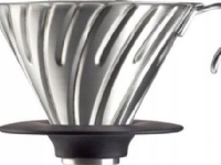 Hario Hario Metall Drip V60-02 Stahl mit Silikonboden Hario Hario Metall Drip V60-02 Stahl mit Silikonboden von HARIO