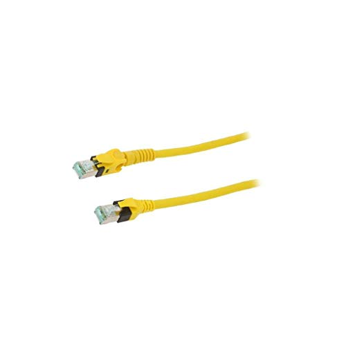 09488547745100 Patch Cord S/FTP 6a Stranded Cu PUR Yellow 10m Halogen Free HARTI von HARTING