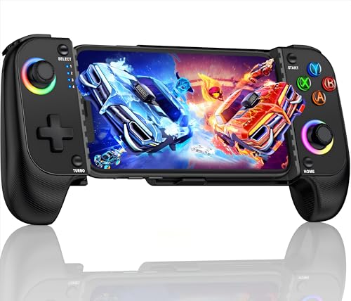 HASACOOL Handy Controller für iPhone, Smartphone Controller für Android mit Hall Effect Joystick, Bluetooth Controller Handy Support PS Remote Play/Xbox Cloud/MFi Apple Arcade/Call of Duty/Roblox von HASACOOL