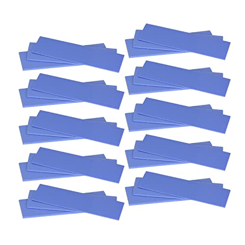 HASAYAKI 30 Pack Wärmeleitpads, 20 x 67 mm x 5 Dicke 0,5 | 1 | 1,5 | 2 | 3 mm, Wärmeleitfähigkeit 2,0 W/m.k, selbstklebend & weich, ideal zum Reparieren und Kühlen von Elektronik von HASAYAKI