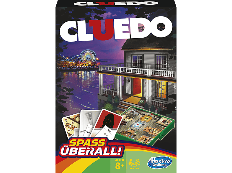 HASBRO GAMING Cluedo Kompakt Gesellschaftsspiel Mehrfarbig von HASBRO GAMING