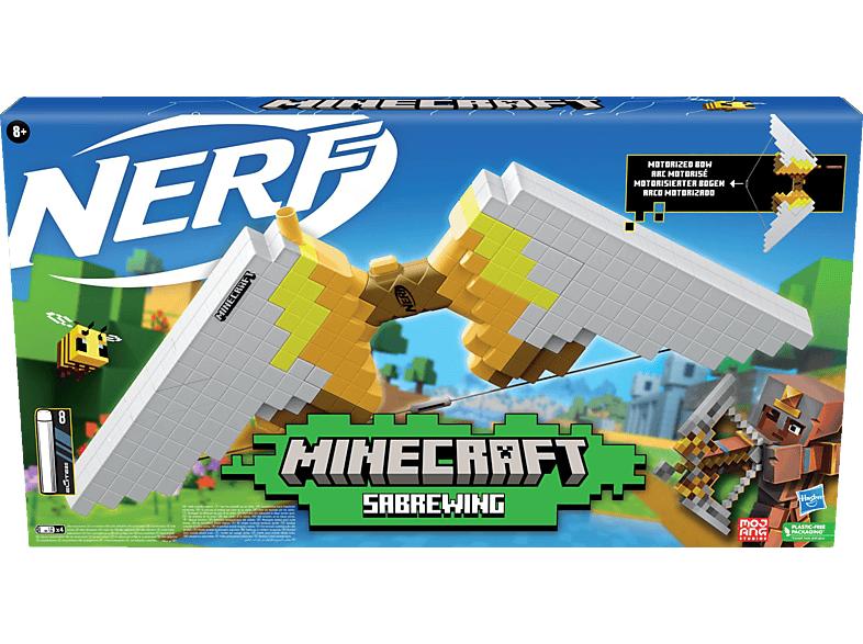 HASBRO GAMING F4733EU4 Nerf Minecraft Sabrewing Blaster Mehrfarbig von HASBRO GAMING