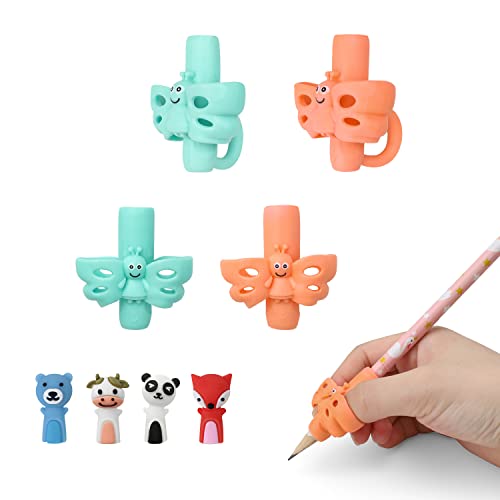 Bleistifte Kinder Schreibhilfe, HASLED Ergonomische Stiftehalter Kinder, Haltungskorrektur Schreibhilfe Stifthaltung, für Bleistifte, Buntstifte von HASLED