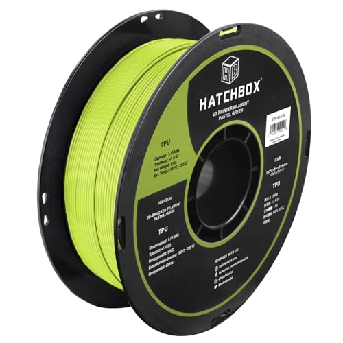 HATCHBOX 3D-Drucker-Filament aus TPU, Pastellgrün, 1,75 mm, 1 kg Spule, Maßgenauigkeit +/- 0,03 mm, 3D-Druck-Filament HATCHBOX 3D-Drucker-Filament aus TPU, Pastellgrün, 1,75 mm, 1 kg Spule, Maßgenauigkeit +/- 0,03 mm, 3D-Druck-Filament von HATCHBOX