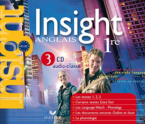 Insight Anglais 1re éd 2007 - 3 CD audio-classe von HATIER