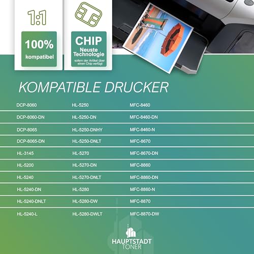 HAUPTSTADT TONER Trommel kompatibel für Brother MFC8460 MFC8670 MFC8860 MFC8870 DR3100 Schwarz Black HAUPTSTADT TONER Trommel kompatibel für Brother MFC8460 MFC8670 MFC8860 MFC8870 DR3100 Schwarz Black von HAUPTSTADT TONER