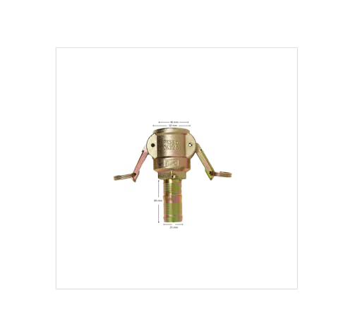 Kupplung 25V und 35V - MT VT mit Tülle für Stahlbandeinbindung, Mörtelschlauch (35 VT) von HAUSONE