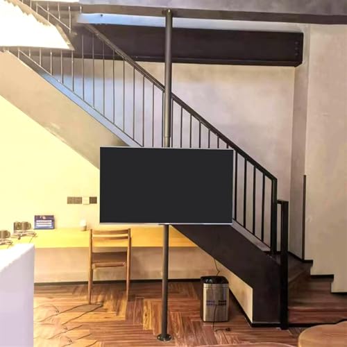 Bodenständer for LCD-TV – Teleskop-TV-Ständer, passend for die meisten 32-75-Zoll-Fernseher, höhenverstellbarer TV-Ständer, um 360° drehbare universelle Wandhalterung, max. VESA 600 x 400 mm, einfache Bodenständer for LCD-TV – Teleskop-TV-Ständer, passend for die meisten 32-75-Zoll-Fernseher, höhenverstellbarer TV-Ständer, um 360° drehbare universelle Wandhalterung, max. VESA 600 x 400 mm, einfache von HAUTFENM