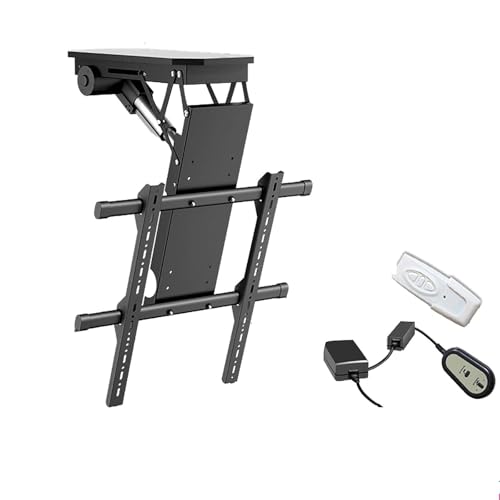 Elektrische TV-Deckenhalterung - TV-Wandhalterung, 0–85 ° umklappbarer TV-Ständer, mit Fernbedienung und Schaltersteuerung, maximale Tragkraft 45/80 kg, DREI Installationsmethoden Elektrische TV-Deckenhalterung - TV-Wandhalterung, 0–85 ° umklappbarer TV-Ständer, mit Fernbedienung und Schaltersteuerung, maximale Tragkraft 45/80 kg, DREI Installationsmethoden von HAUTFENM