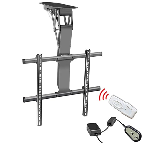 Elektrische TV-Deckenhalterung - TV-Wandhalterung, 0–85 ° umklappbarer TV-Ständer, mit Fernbedienung und Schaltersteuerung, maximale Tragkraft 45/80 kg, DREI Installationsmethoden Elektrische TV-Deckenhalterung - TV-Wandhalterung, 0–85 ° umklappbarer TV-Ständer, mit Fernbedienung und Schaltersteuerung, maximale Tragkraft 45/80 kg, DREI Installationsmethoden von HAUTFENM