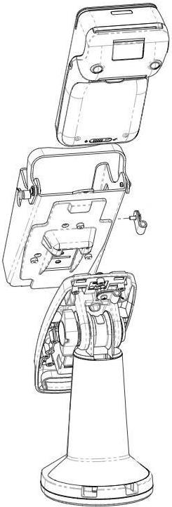 HAVIS Metal FlexiPole Backplate for Pax A920Pro Payment Terminal (CST00191) von HAVIS