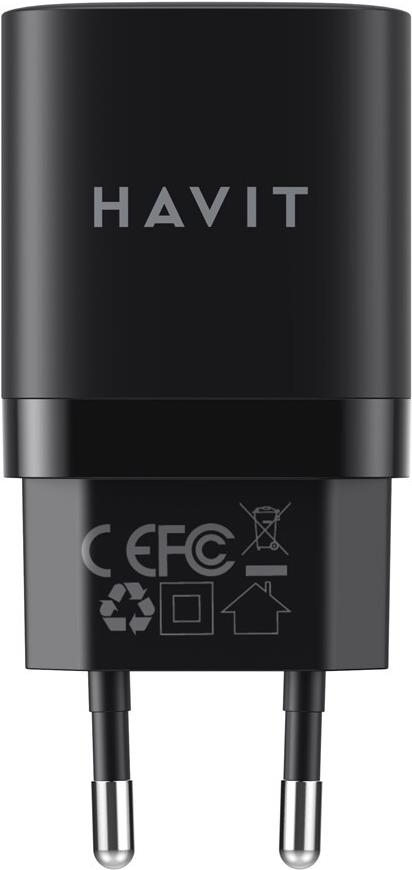 Havit USB-A+USB-C Ladegerät UC30 EU (schwarz) (UC30 EU) von HAVIT