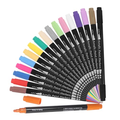 HAWILLOSCH 1 Satz Doppelseitiger Markierungsstift Markierungen Malen Kunst Pastell Malstifte Für Malbücher Für Erwachsene Malstifte Mit Feiner Spitze Stift Für Erwachsene Farbstifte Plastik von HAWILLOSCH