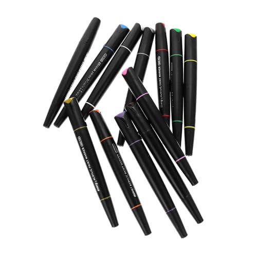 HAWILLOSCH 12 Stück Acrylmarker Journaling malen tragbare Farbstifte Tragbare Markierungsstifte Versorgung ziehen multifunktionale Zeichenstifte Textmarker Plastik von HAWILLOSCH