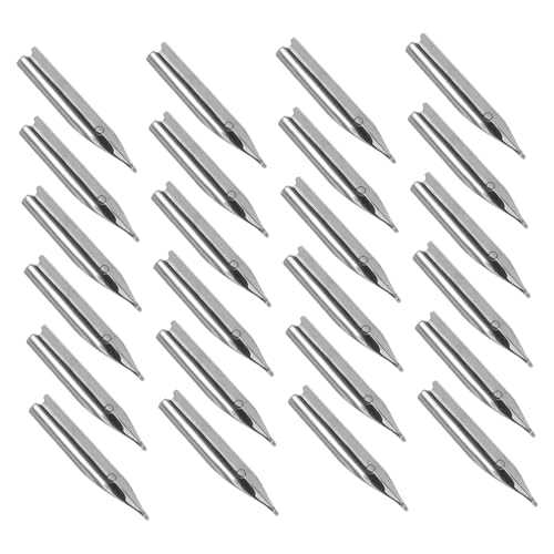 HAWILLOSCH 25 Stück Ersatzfedern Für Füllfederhalter, Stahlstiftspitzen, 0,38 Mm, Langlebiges Schreiben, Kompatibel Mit Stiften Für Büro, Schule, Zeichnen, Kalligraphie von HAWILLOSCH