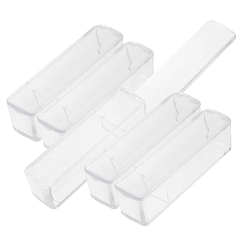 HAWILLOSCH 5Stücke Transparente Versiegelungsbehälter für Stempel Langlebige Aufbewahrungsboxen mit Einfachem Design Praktische Lösung für Bürobedarf für Organisation HAWILLOSCH 5Stücke Transparente Versiegelungsbehälter für Stempel Langlebige Aufbewahrungsboxen mit Einfachem Design Praktische Lösung für Bürobedarf für Organisation von HAWILLOSCH