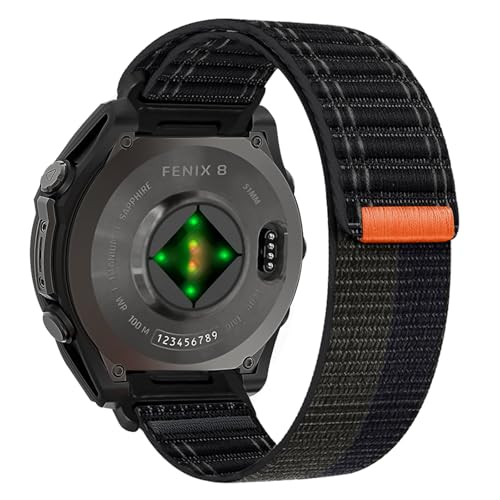HAYONLIY 22mm Nylon Strap for Garmin Fenix E/Fenix 8 47mm/7/7 Pro/7 Pro Solar/6/6 Pro/5/5 Plus,Sport Replacement Strap for Men Women,Forerunner 965/955/945/935 HAYONLIY 22mm Nylon Strap for Garmin Fenix E/Fenix 8 47mm/7/7 Pro/7 Pro Solar/6/6 Pro/5/5 Plus,Sport Replacement Strap for Men Women,Forerunner 965/955/945/935 von HAYONLIY