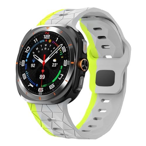 HAYONLIY Elastic Bracelet Compatible with Samsung Galaxy Watch Ultra 47mm(2024), No Gap Silicone Replacement Strap for Men Women von HAYONLIY
