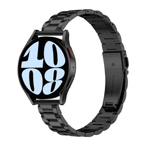 HAYONLIY Metal Band Compatible with Samsung Galaxy Watch 7/6/5/4/FE 40 mm 44 mm, 6/4 Classic 47 mm 43 mm 42 mm 46 mm,20mm Stainless Steel Replacement Strap Women Men HAYONLIY Metal Band Compatible with Samsung Galaxy Watch 7/6/5/4/FE 40 mm 44 mm, 6/4 Classic 47 mm 43 mm 42 mm 46 mm,20mm Stainless Steel Replacement Strap Women Men von HAYONLIY