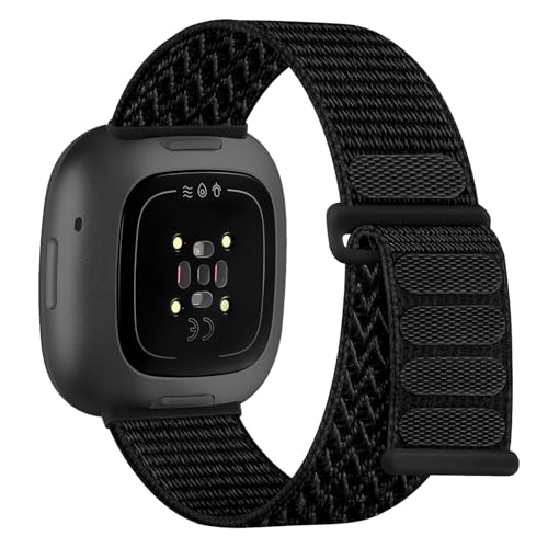 HAYONLIY Nylon Strap Compatible with Fitbit Versa 4 / Fitbit Versa 3/Fitbit Sense 2 /Fitbit Sense Wristband Men Women, Elastic Sport Bracelets Adjustable Replacement Strap HAYONLIY Nylon Strap Compatible with Fitbit Versa 4 / Fitbit Versa 3/Fitbit Sense 2 /Fitbit Sense Wristband Men Women, Elastic Sport Bracelets Adjustable Replacement Strap von HAYONLIY