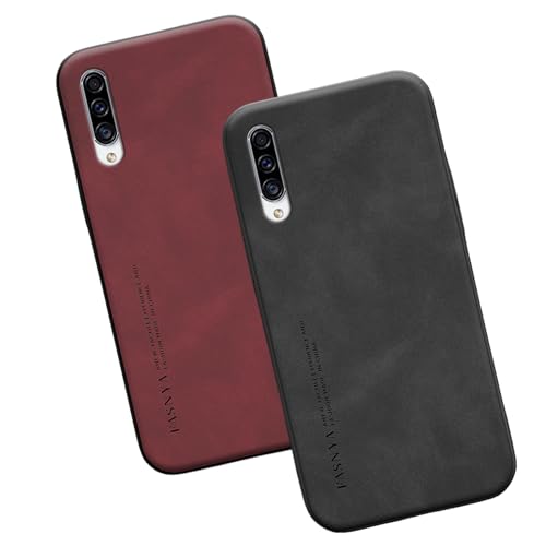 2 Stück Hülle für Samsung Galaxy A70 Handyhülle Lederhülle Extra Dünn PU-Leder Hülle für Samsung A70 Case 360° Abgedeckte Stoßfeste Ledercase für Galaxy A70 Schutzhülle (A70,J) von HAZARA