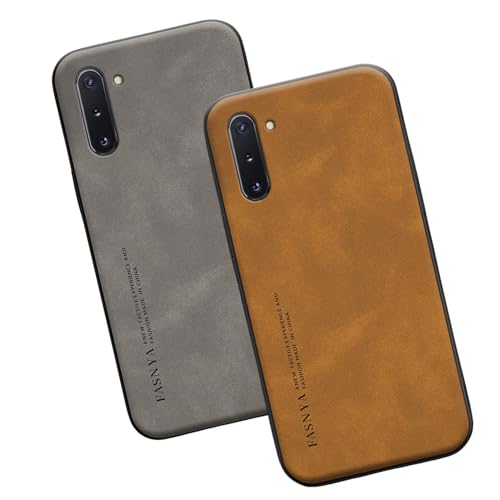 2 Stück Hülle für Samsung Galaxy Note 10 Plus Handyhülle Lederhülle Dünn PU-Leder Hülle für Samsung Note 10 Plus Case 360° Abgedeckte Stoßfeste Ledercase für Galaxy Note 10 Plus (note10plus,F) von HAZARA