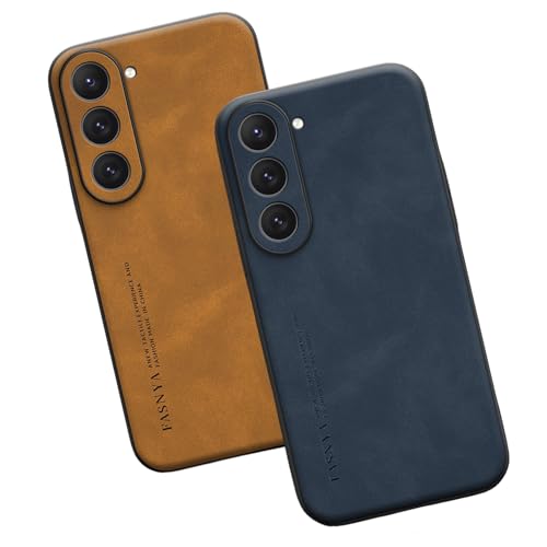 2 Stück Hülle für Samsung Galaxy S23 Plus Handyhülle Lederhülle Dünn PU-Leder Hülle für Samsung S23 Plus Case 360° Abgedeckte Stoßfeste Ledercase für Galaxy S23 Plus Schutzhülle (S23Plus,J) von HAZARA