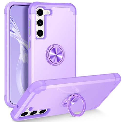 HAZARA Hülle Mit Ständer Für Samsung Galaxy S24 Ultra/S24 Plus/S24, 360° Drehbarer Metall Ring, Kratzfestigkeit Stoßfeste Haltbarkeit Handyhülle,Purple1,S24 Ultra HAZARA Hülle Mit Ständer Für Samsung Galaxy S24 Ultra/S24 Plus/S24, 360° Drehbarer Metall Ring, Kratzfestigkeit Stoßfeste Haltbarkeit Handyhülle,Purple1,S24 Ultra von HAZARA
