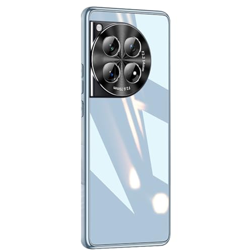 HAZARA Hülle Ultra -Dünne für OnePlus 12, Gehärtetes Glas Transparente Handyhülle, Überzug Objektivschutz Schutzhülle,Blau HAZARA Hülle Ultra -Dünne für OnePlus 12, Gehärtetes Glas Transparente Handyhülle, Überzug Objektivschutz Schutzhülle,Blau von HAZARA