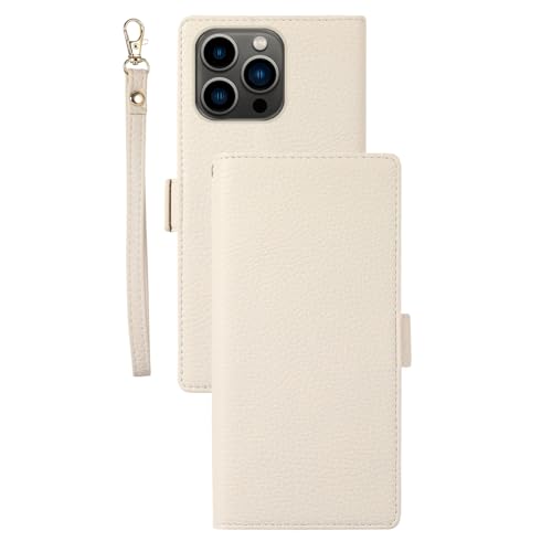 HAZARA Hülle für iPhone 15 Pro Max/15 Pro/15 Plus/15, Vintage Leder Kartensteckplatz, Stoßfest TPU Innenschale Klapphülle,Weiß,15 HAZARA Hülle für iPhone 15 Pro Max/15 Pro/15 Plus/15, Vintage Leder Kartensteckplatz, Stoßfest TPU Innenschale Klapphülle,Weiß,15 von HAZARA